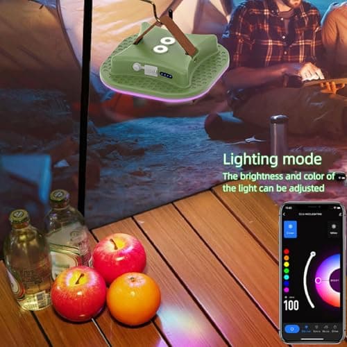 Rechargeable LED Camping Lantern, Smart RGB 1800LM Portable Light for — view 5