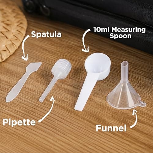 Status 10-Piece Clear Travel Bottle Set, Assorted 80ml 50ml 10ml Leakproof Refillable Containers for Cabin-Bag Liquids, Airport Compliant Toiletry Kit (STBS10PCX8) — view 3