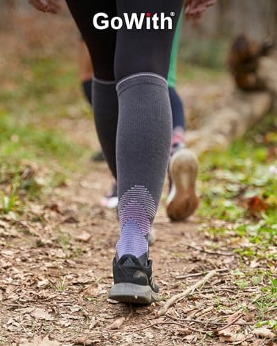 GoWith 2 Pairs Merino Wool Compression Socks 15-20 mmHg, Thermal — view 3