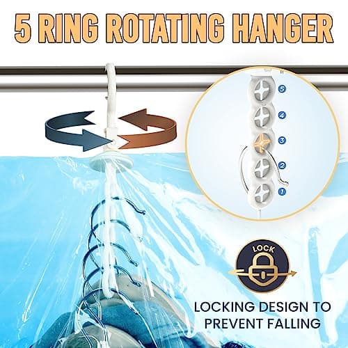 TAILI Hanging Vacuum Storage Bags, Vacuum Storage Bags for Coats, 4 Combo — view 4