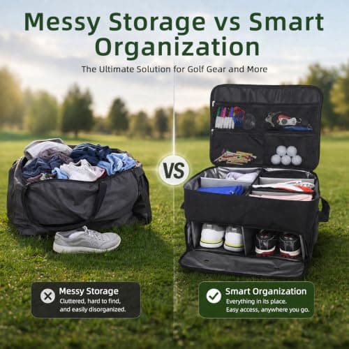 HPLSZCN 2 Layer Golf Trunk Organiser for 2 Pair Shoes,Golf Gifts for Men — view 6