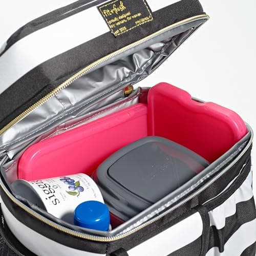 Cool Coolers by Fit + Fresh Slim Compact Reusable XL Ice Pack, Perfect for Lunch Boxes, Coolers, and Beach Bags, 8 Pack, Pink — view 4