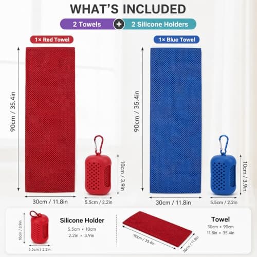 Rndqw 2PCS Cooling Towel, Cool Towel, Gym Towels for Women, Cooling Towels — view 2