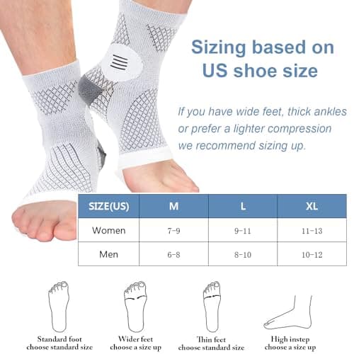 Neuropathy Socks, 2 Pair Functional Socks for Neuropathy Pain Relief, Soothe Relief Socks Neuropathy Socks for Men Women, Ankle Compression Socks Plantar Fasciitis Socks for Feet Pain Relief (XL) — view 5