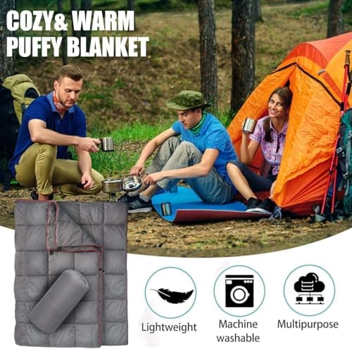 Down Camping Quilt Soft Packable Lightweight Camping Quilt — view 2