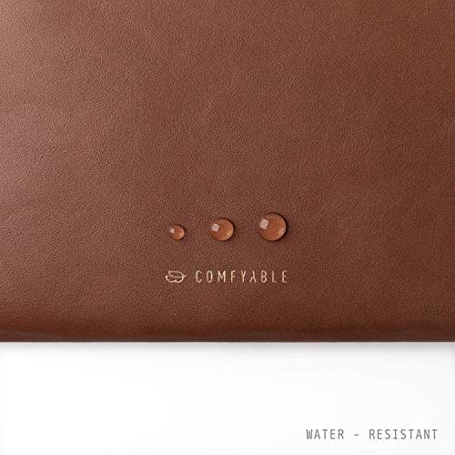 Comfyable Tablet Sleeve Compatible with iPad Air 11" M4 2026, iPad Pro 11 Inch M5 & Smart/Magic Keyboard with Pencil Holder-PU Leather Bag Water-Resistant Slim Case - Brown — view 4