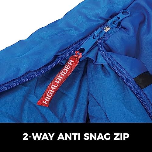 Kids Sleeping Bag by Highlander - Mummy Style - Themed Carry Backpack for Easy Transportation - Lightweight and Warm - Perfect for Camping, Hiking, and Sleepovers. Junior Warm Snuggle Sleeping Bags — view 6