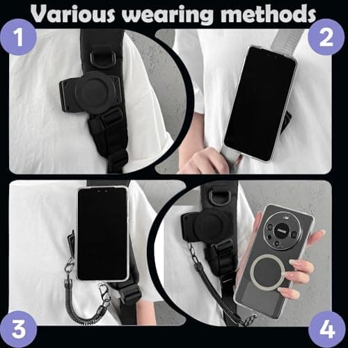 CCSmall Magnetic Phone Clip for Belt with Anti-Theft Chain for MagSafe EYJ — view 2