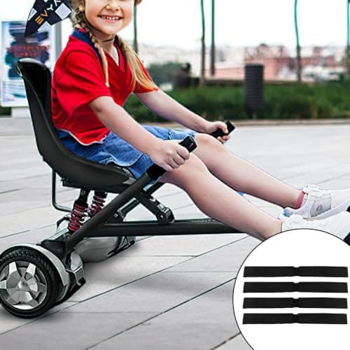 4 Hoverboard Kart Straps with Heavy Duty Buckle Adjustable Go Kart Seat — view 6