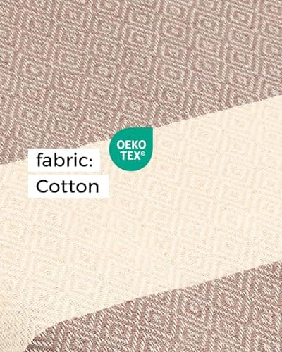 furora HOLIDAY Beach Towel for adults (cotton): Extra Large 100x200 cm / 39x79 Inch | lightweight, wearable Turkish Towel Fouta, sand free | Travel Towel, Picnic Blanket, Women Men Holiday Essentials — view 3