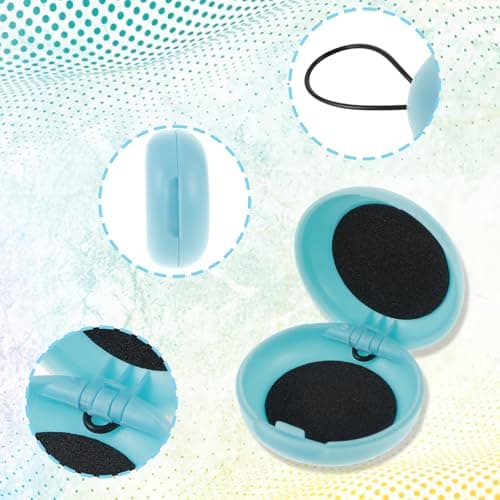 Bewudy Ear Plug Carrying Cases, Earplug Cases, Portable Mini Storage Case, Earbud Plug Organizer Ear Plug Case Small Storage Case for Travel (Blue) — view 3