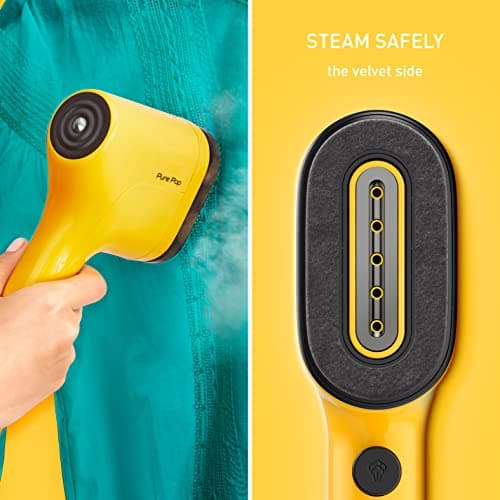 Tefal Pure Pop Slim Handheld Clothes Steamer, No Ironing Board, Yellow — view 4