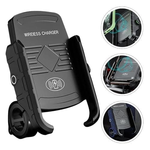 FUNOMOCYA Motorcycle Phone Holder 15W Wireless Charging Ip66 for outdoor — view 5