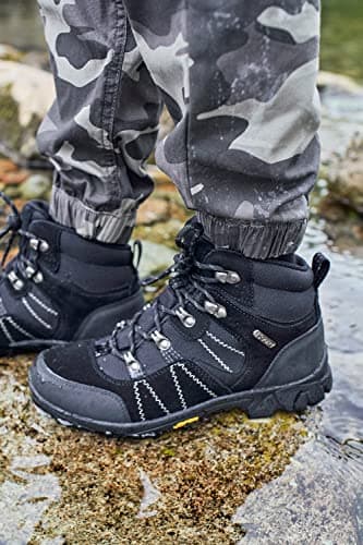 Mountain Warehouse Trail Kids Waterproof Walking Boots Black 4 — view 2