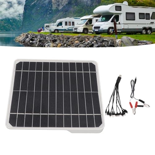 Generic 10W 12V Solar Panel Car Battery Charger High Efficiency Eco-Friendly Design for Camping Travel ABS Material 1 Unit — view 4