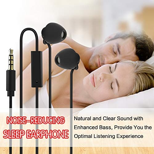 Ururtm Sleeping wired Headphones Earphones with 3.5mm plug — view 3