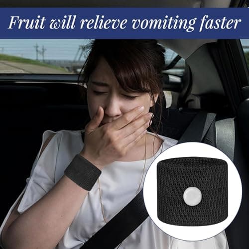 10 PCS Travel Sickness Bands,Sickness Bands for Adults,Sick Band for Kids,Pregnancy Travel Sick,Anti Sickness Wristbands Acupressure Nausea Relief Wristband for Car Sea — view 4