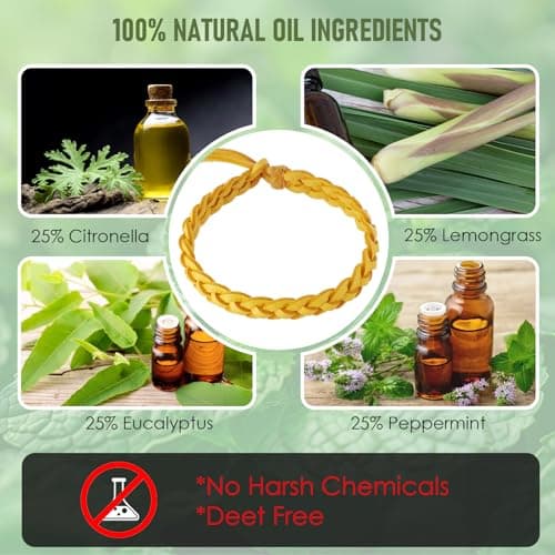 Diswoe Mosquito Repellent Bracelet 14 Pack – Plant-Based DEET-Free Bands — view 5