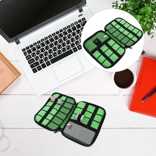 OUNONA Cable Organizer Bag Waterproof Black 600d Oxford Cloth Compact — view 6
