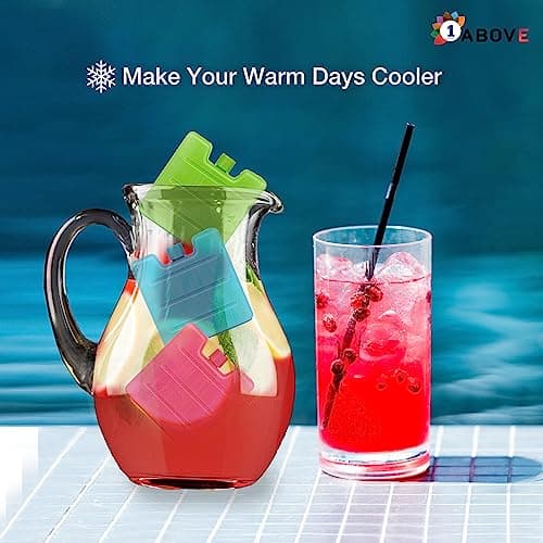 1Above Mini Freezer Blocks, Long Lasting Reusable Family Pack Ice Block Pack for Cool Box, Cooler Bag to Keeps Drink, Food, Lunchboxes Cool… — view 5