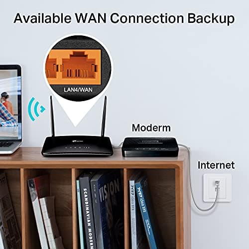 TP-Link Archer MR200 4G Router with SIM Slot, AC750 Two Detachable Antennas — view 5