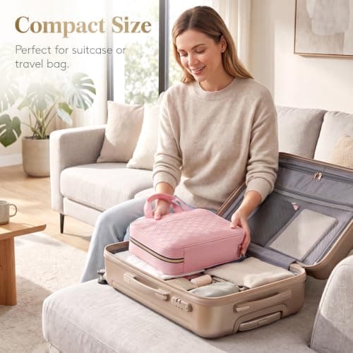 Lifewit Large Hanging Toiletry Bag, Travel Wash Bag, Rose Blush — view 6