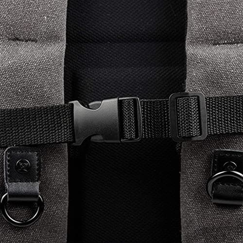 RUNCCI-YUN 20mm Quick Release Buckles and Black Nylon Webbing Strap for Bags Making, with 5m Webbing Strap,10 Flat Shape Buckles and Tri-Glide Slides for Making Luggage Strap, Pet Collar, Backpack — view 5