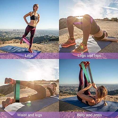 Resistance Bands [Set of 3], Fabric Resistance Hip Bands Set,Hips & Glutes — view 2