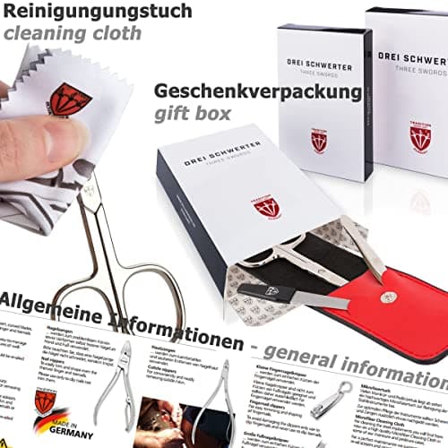 3 Swords Germany Exclusive 16-Piece MANICURE - PEDICURE - GROOMING - NAIL CARE set/kit/case - Brand quality since 1927 — view 5