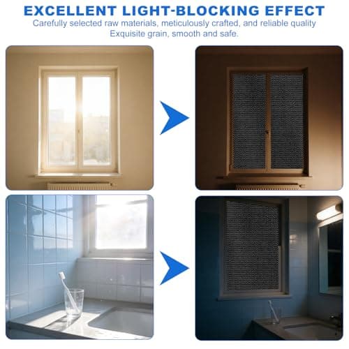 Portable Blackout Blind, Temporary Blackout Curtains with 20 Velcros and 3M Measuring Tape Etc, Fits Any Size Shape Windows for Bedroom Travel & Skylight (100 x 145cm) — view 4