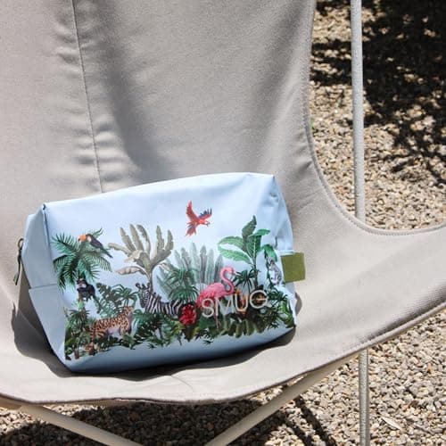 SMUG Wash Bag | Waterproof Travel Toiletry Bags for Travelling, Gym, Shower, Shaving, Toiletries, Cosmetics & Makeup Bag | Large Washbag for Men & Women | Stylish, Spacious & Easy to Clean | Jungle — view 4