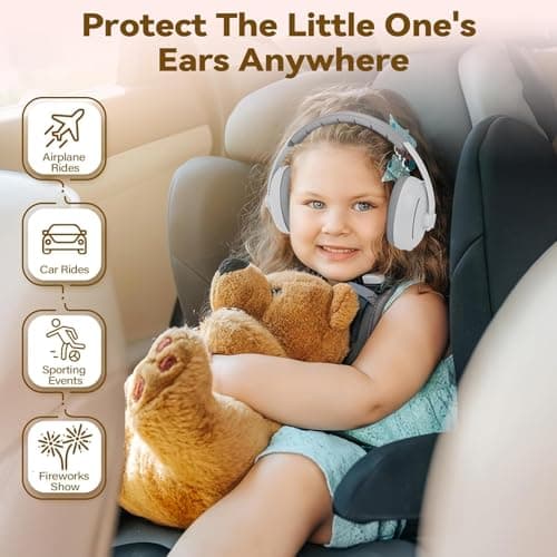 JITIFAZH Baby Ear Defenders with Hearing‑Protection, 2‑in‑1 for 1‑48 Months — view 6