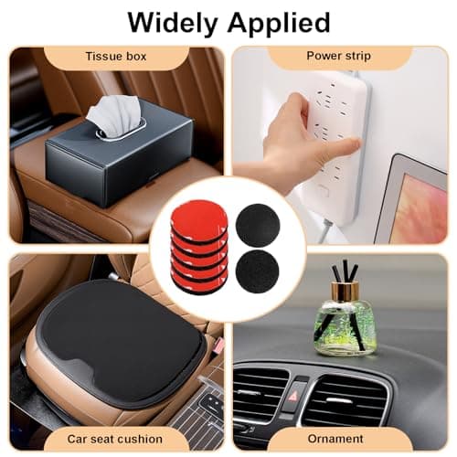 3M VHB Self Adhesive Velcro Pads, OIHCAZ 20 Pack Waterproof Heavy Duty Hook and Loop Sticky Dot (Φ3cm), Shooting Strong Sticky Hook Velcro Tapes for Home Car Outdoor Wood Phone Holder — view 6