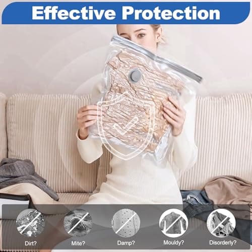 Vacbird Vacuum Storage Bags with Electric Pumps for Travel, 15 Pack — view 5