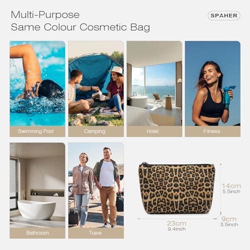 SPAHER Easyjet Cabin Bag 45x36x20 Travel Duffle Bag with Shoes Compartment & Wet Pocket Waterproof Carry on Hand Luggage with 1 Makeup Bag for Women Weekend Overnight Gym Sports — view 5