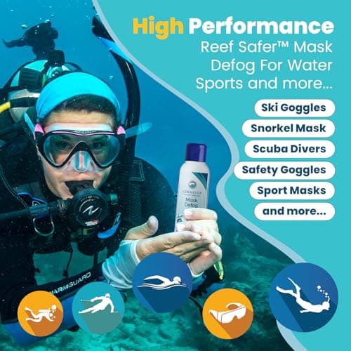 Reef Safe Anti-Fog Spray for Swim Goggles, Snorkel Masks & Glasses - Defogger for Swim Goggles & Masks — view 2