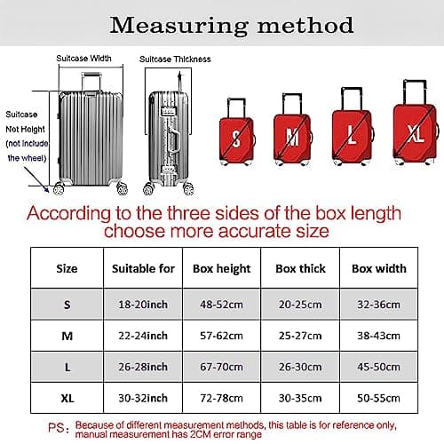 Mateju Solid Color Elastic Luggage Covers, Suitcase Cover for 18-32in Suitcase Protectors, Trolley Case Protective Anti-Scratch Washable Travel Suitcase Protector (Burgundy,L) — view 4