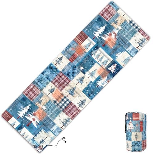 STANDERECT Heated Sleeping Bag Liner, 3 Adjustable Temperature Levels, Heated Sleeping Bag pad for Cold Weather Backpacking or Hiking, Multi USB Power Supported