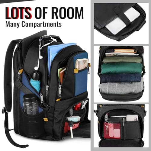 MATEIN 17.3 Inch Large Laptop Backpack, Laptop Bags for School, Royal Blue — view 2