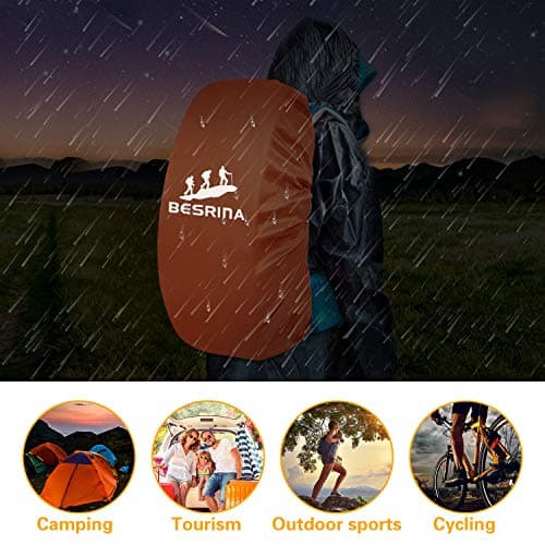Besrina 15-90L Waterproof Backpack Rain Cover with Reflective Safety Strip — view 6