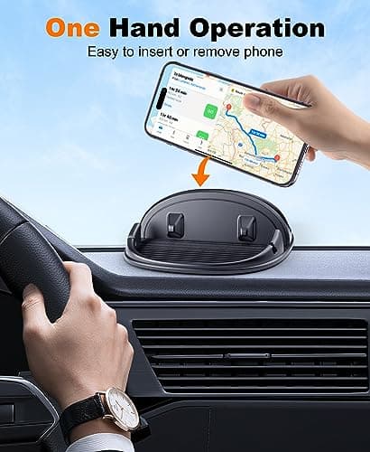 Beeasy Car Phone Holder Dashboard, Anti-Slip Silicone Phone Holder for Cars Universal, Dash Phone Mount for iPhone 17/16/15/14/13/12 Pro Max Samsung S26 S25 S24 S23 Ultra, Smartphones, GPS Devices — view 5