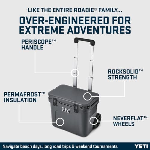 YETI Roadie 32 Wheeled Cool Box, Charcoal — view 3