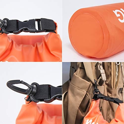 Uncle Paul Boat Dry Bags Orange 2L Outdoor Drifting Boating Fishing — view 4