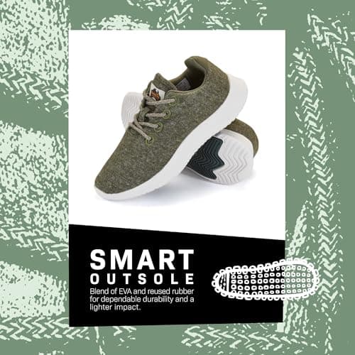 Gumbies Gumrunner Sneakers | Unisex Lightweight Travel Sneakers with Wool Blend Upper, Cotton Lining & Recycled Rubber Outsole | Breathable, Comfortable & Durable | Berry | EU 45 — view 5