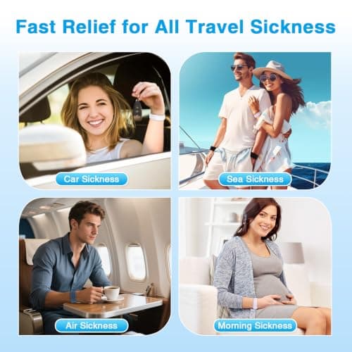 MEIYYJ Motion Sickness Bracelets Acupressure Relief for Motion Sickness Sea Sickness Wristbands for Adults & Kids,Morning Sickness Relief for Pregnant Women Ideal for Car Sea Air Tarvel-Green/White — view 6