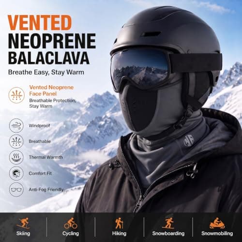 WTACTFUL Winter Balaclava Ski Mask Men Warm for Cold Weather Ski Motorcycle — view 2