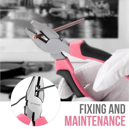 Hi-Spec Pink Small Tool Kit Set for Home DIY, Repairs & Crafts — view 4