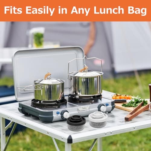 Salt and Pepper Shakers 4 Pcs Mini Travel Salt and Pepper Sets Travel Minis Camping Essentials Salt Pot with Airtight Lids Mini Seasoning Organizer for Camping Picnic Travel — view 5