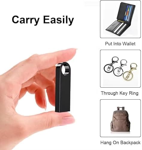 10 Pack 2GB Black Metal USB Flash Drive, Thumb Drive, USB 2.0, Waterproof — view 5