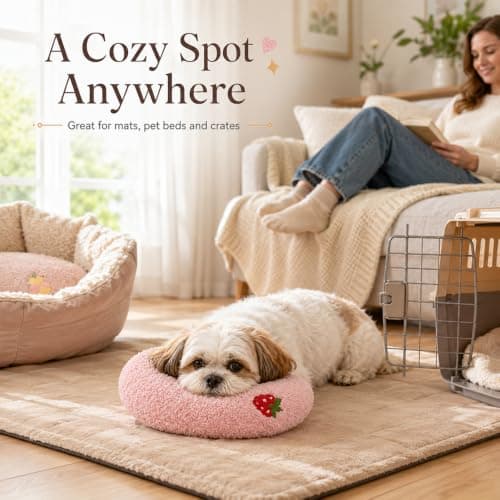 3 Pcs Cats and Small Dogs Neck Pillow Bed, U-Shaped Calming Neck Support — view 5